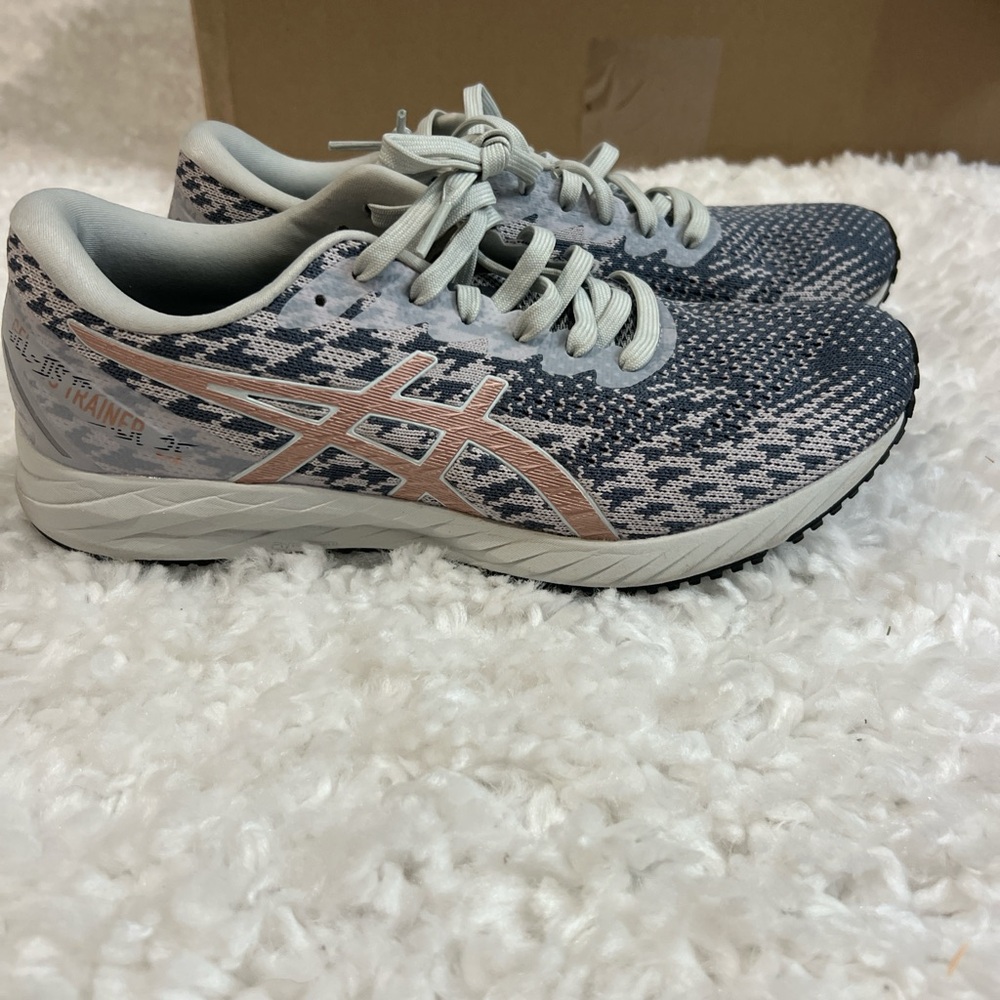 ASICS Women's Blue and Pink Athletic Shoes